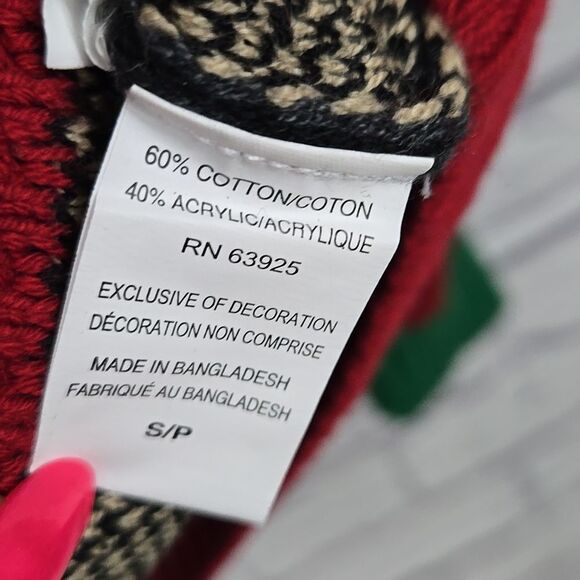 Ugly Christmas Sweater French Bull Dog Elf Pullover Motion LED Light Knit Unisex - Picture 6 of 10